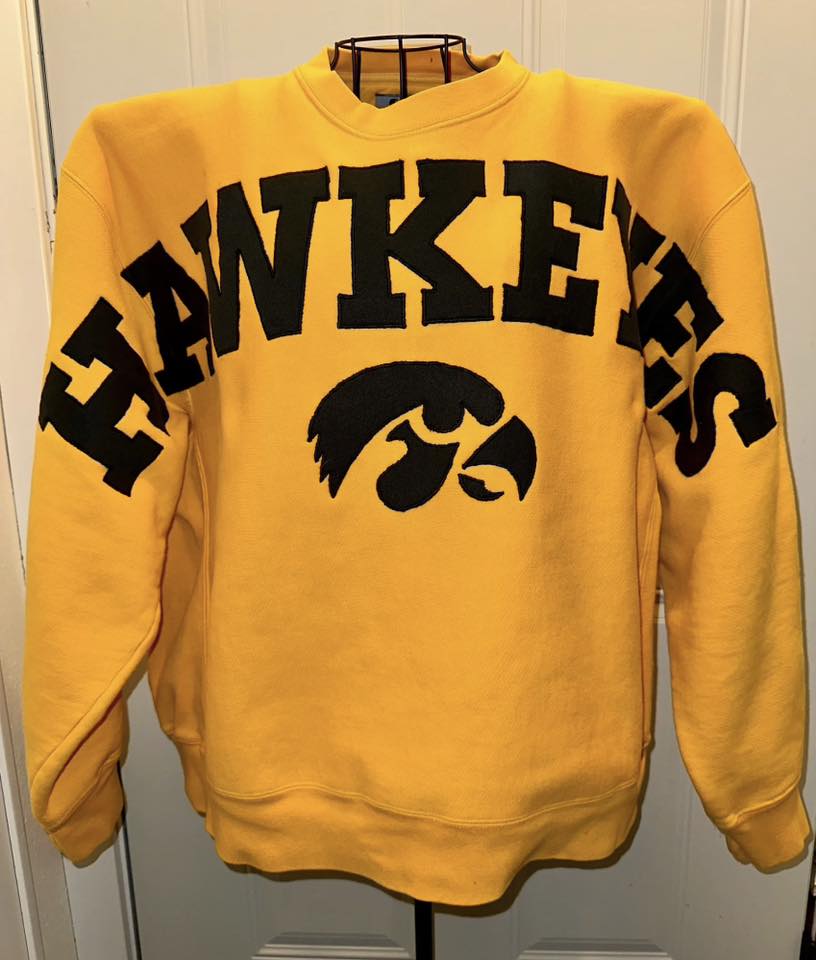 Hawkeyes sweater back